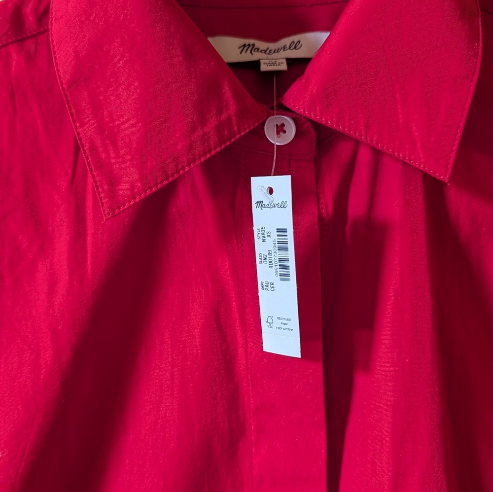 Madewell Cuffed Sleeve Top - Picture 3 of 14